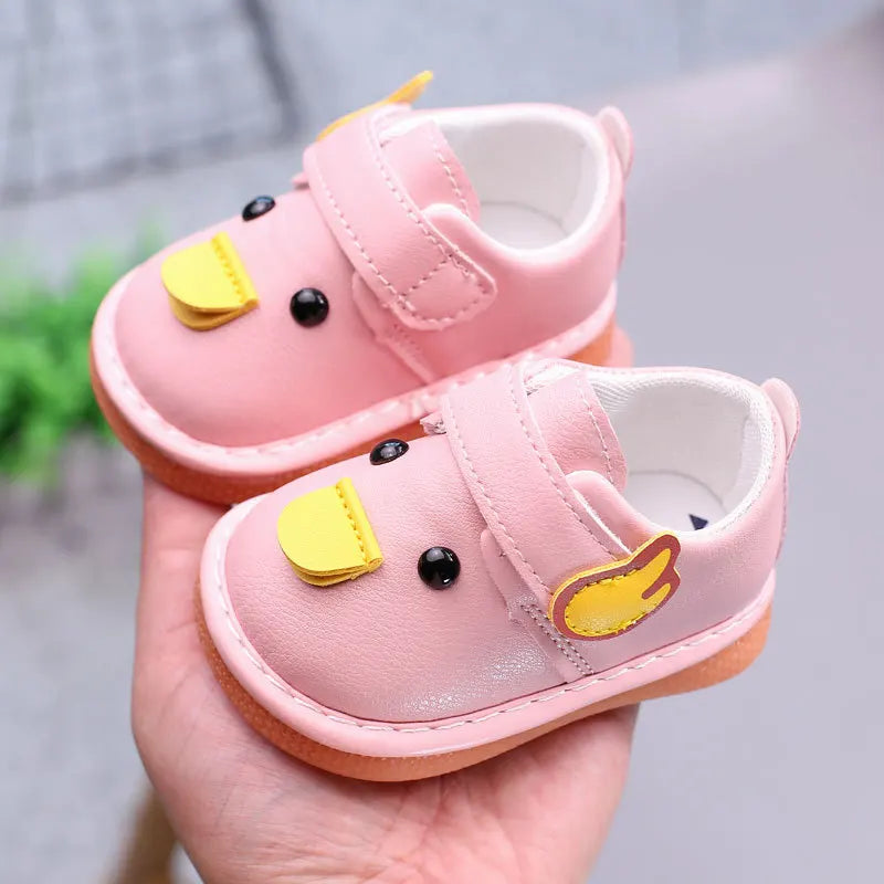 Insole 11-13cm Soft Soles Cartoon Baby Shoes Single Girls Boys Toddler Shoes With Sound