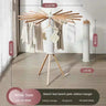 Installation-free Drying Rack,Tripod Clothes Drying Rack, Garment Rack Portable and Foldable Space Saving Laundry Drying