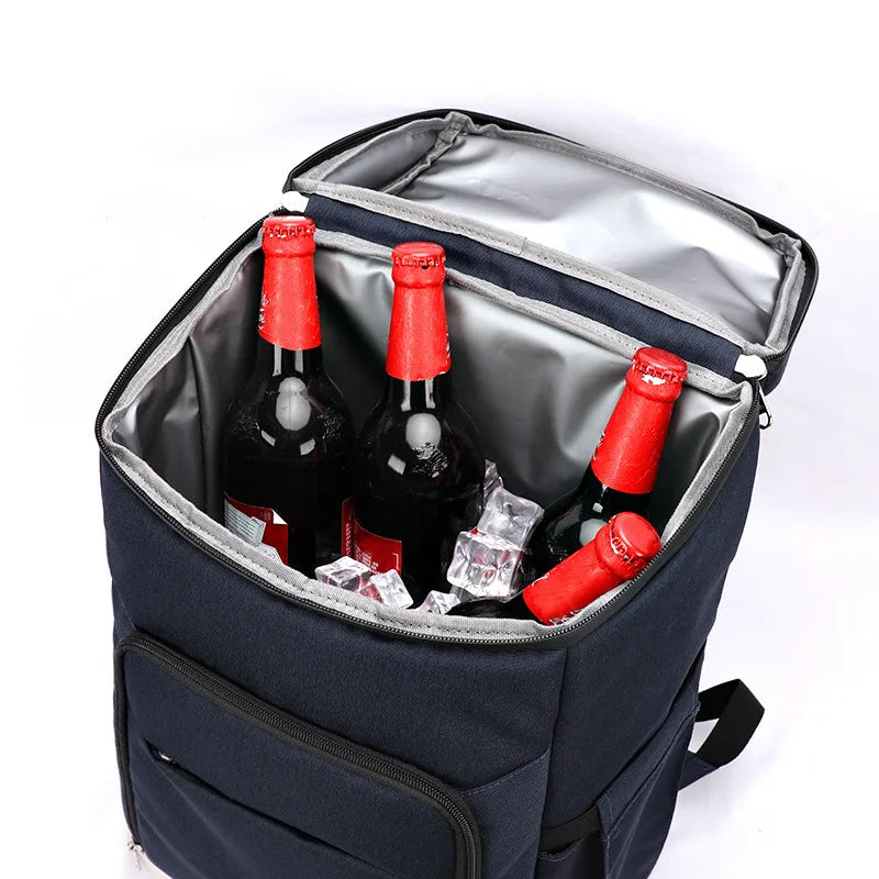 Insulated Backpack Outdoor Picnic Size Beer Cooler Bag 24-28l Waterproof Peva