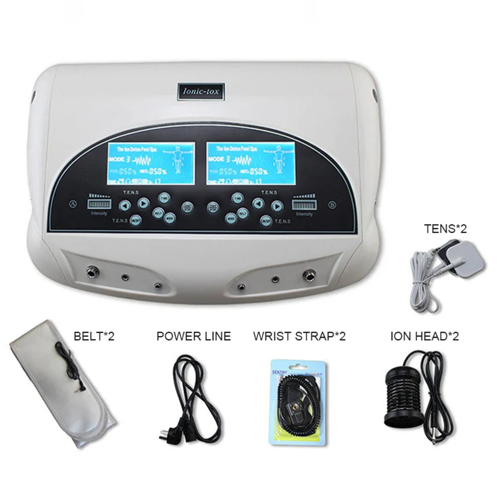 Ionic Cleanse Detox Machine Detoxification Electric Massager Relaxation Treatment Foot Spa Device Bath Cell Cleaning Instrument