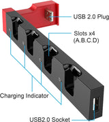 Ipega Joy Con Charger Charging Dock Stand Station Holder for Nintendo Switch Joy-Con Game Console Controller Accessories