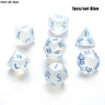 Iridescent Glitter Polyhedral Dice Set D4 D6 D8 D10 D% D12 D20 For Board Game