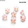 Iridescent Glitter Polyhedral Dice Set D4 D6 D8 D10 D% D12 D20 For Board Game