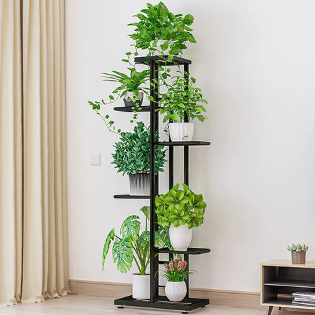 Iron Shelves For Plant Multi-Storey Floor-To-Ceiling Balcony Pot Plant Stand Flower Rack Living Room Lobby Display Flower Stand