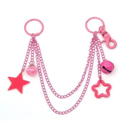 Ita Bag Chain Accessories Decoration Candy Colors Stars Bells Adjustable DIY Bag Chain Hanging Chain For Women Anime Bag H307