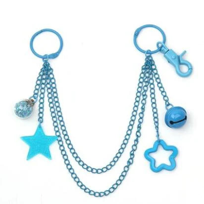 Ita Bag Chain Accessories Decoration Candy Colors Stars Bells Adjustable DIY Bag Chain Hanging Chain For Women Anime Bag H307