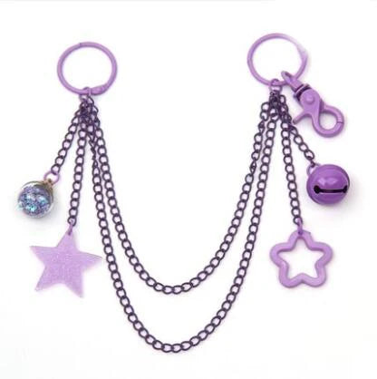 Ita Bag Chain Accessories Decoration Candy Colors Stars Bells Adjustable DIY Bag Chain Hanging Chain For Women Anime Bag H307