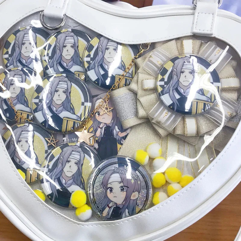 Ita Bag Pins Anime Badge Holder Handmade Silk Metal Badge Decoration for Ita Bag Accessorie Classic Style H304