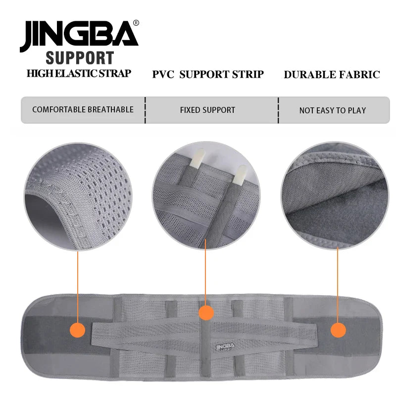 JINGBA SUPPORT fitness sports waist back support belts sweat belt trainer trimmer musculation abdominale Sports Safety factory