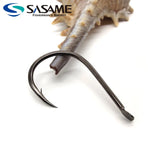 Japan SASAME 50pcs CHINU Hook Barded Fishing Hooks High Carboon Steel Hook Saltwater Fish Hook Twisted Rock Fishing Black Porgy