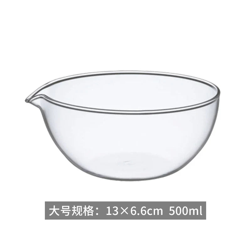 Japanese Drainage Pointed Bowl Baking Accessories Dessert Salad Bowl Sauce Heat-Resistant Glass Oven Bakeware Cake Tools