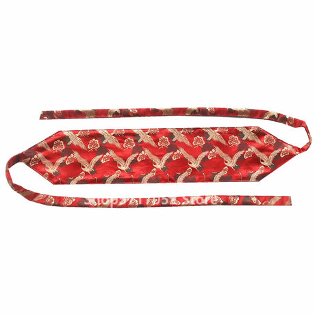 Japanese Embroidery Vintage Style Woman Kimono Belt Elastic Waist Cummerbunds Wide Belt Yukata Dress Crane Floral Haori Men Obi