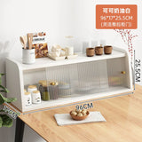 Japanese Meal Side Cabinet Multi-function Kitchen Shelf Acrylic Visible Storage Cabinets Stable Load-bearing Kitchen Cabinets