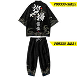 Japanese Traditional Clothing Kimono Pants Men Retro Yukata Asian Fashion Tang Suit Harajuku Hanfu Yukata Jacket