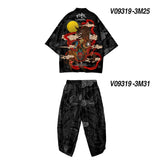 Japanese Traditional Clothing Kimono Pants Men Retro Yukata Asian Fashion Tang Suit Harajuku Hanfu Yukata Jacket