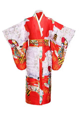 Japanese Traditional Yukata Kimono With Obi Vintage Women Evening Dress Geisha Kimono Vintage Women Stage Show Costume Cosplay