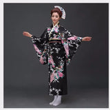 Japanese Traditional Yukata Kimono With Obi Vintage Women Evening Dress Geisha Kimono Vintage Women Stage Show Costume Cosplay