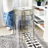 Joylove Transparent Plastic Stool Household Thickened Acrylic Stool Stackable Dining Table Bench Simple Living Room Chair