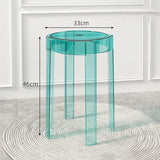 Joylove Transparent Plastic Stool Household Thickened Acrylic Stool Stackable Dining Table Bench Simple Living Room Chair