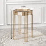 Joylove Transparent Plastic Stool Household Thickened Acrylic Stool Stackable Dining Table Bench Simple Living Room Chair