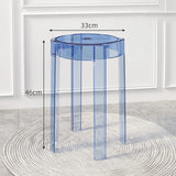 Joylove Transparent Plastic Stool Household Thickened Acrylic Stool Stackable Dining Table Bench Simple Living Room Chair