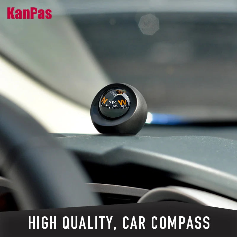 KANPAS High Quality Automotive/Car Dashboard Small Size Compass, Simple Style For motorcycle Driving Navigation