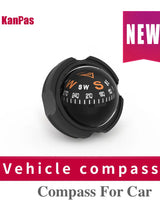 KANPAS High Quality Automotive/Car Dashboard Small Size Compass, Simple Style For motorcycle Driving Navigation