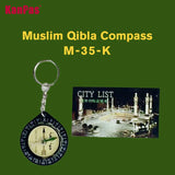 KANPAS Muslim Qibla compass /M-35-K with city index book,1set