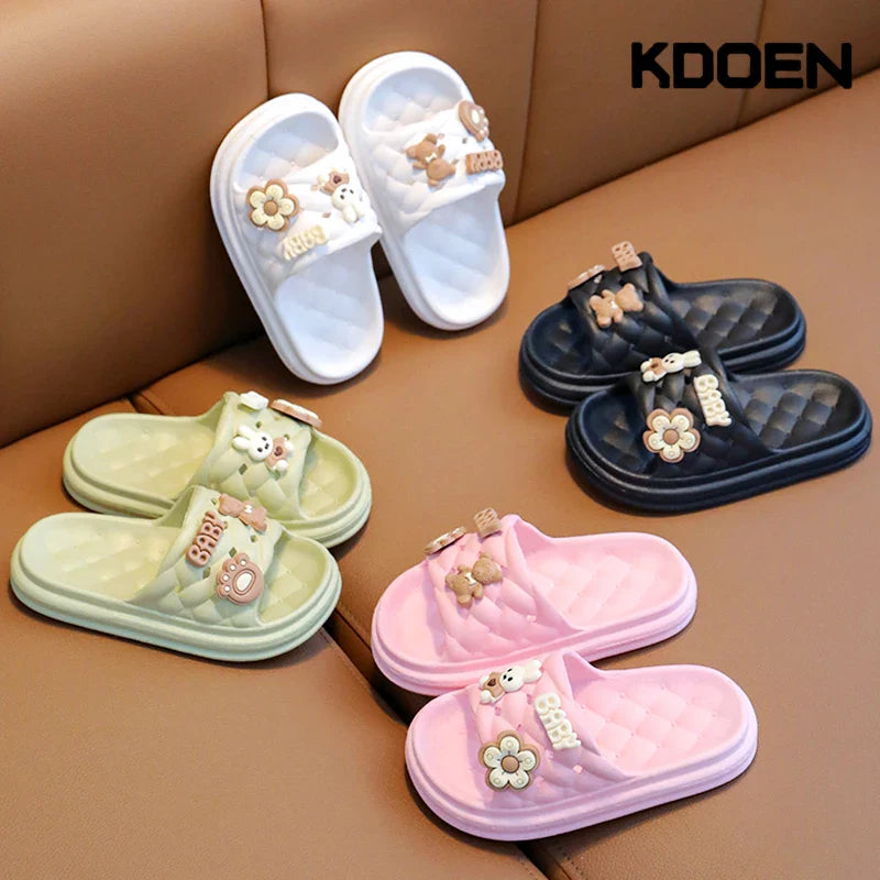 KDOEN Baby Girls Shoes Hole Sandals 2023 New Children‘S Shoes Beach Indoor Cute Non-Slip Soft Bottom Sandals Kids Sandals