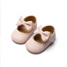 KIDSUN Baby Casual Shoes Infant Toddler Bowknot Non-slip Rubber Soft-Sole Flat PU First Walker Newborn Bow Decor Mary Janes