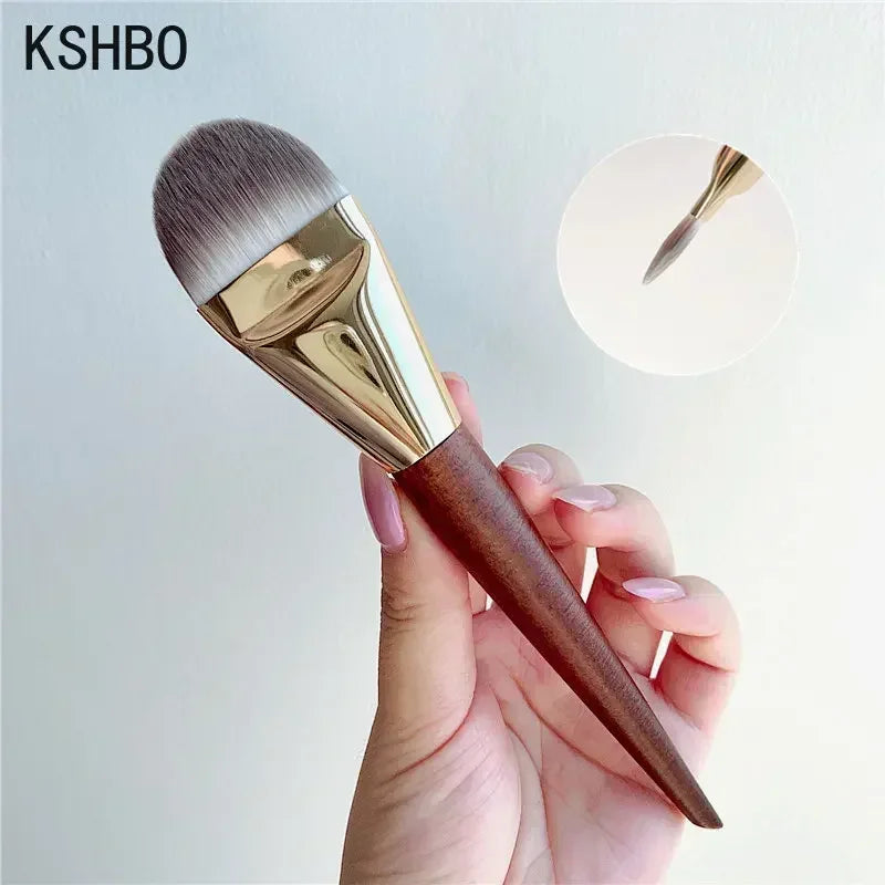 KSHBO 1pcs Professional Super Thin Foundation Concealer Cream Makeup Brush Liquid Foundation Face Base Brush Make Up Tools