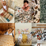 Kangobaby #My Soft Life# All Season Muslin Swaddle Blanket Newborn Bath Towel Multi Designs Functions Baby Wrap Infant Quilt