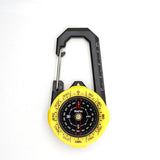 Kanpas Waterproof Carabiner Outdoor Compass with Luminous and 1-2-3system/Tourist Compass / Blue Compass