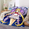 Kawaii Cartoon S-Sailor Moon Printed Blanket for Beds Sofas Warm Soft Blanket Bed Children Girls Birthday Gift