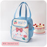 Kawaii Lunch Bag Women Cute Bear Picnic Travel Thermal Breakfast Box Girls School Child Convenient Lunch Box Tote Food Bags 118