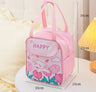 Kawaii Lunch Bag Women Cute Bear Picnic Travel Thermal Breakfast Box Girls School Child Convenient Lunch Box Tote Food Bags 118