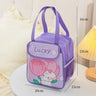 Kawaii Lunch Bag Women Cute Bear Picnic Travel Thermal Breakfast Box Girls School Child Convenient Lunch Box Tote Food Bags 118