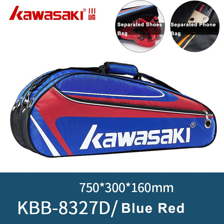 Kawasaki Badminton Bag Waterproof Single Shoulder Squash Racquet Tennis Racket Sports Bags Can Hold 3 Rackets With Shoe Bag Men