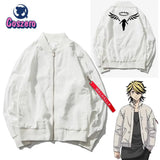 Kazutora Hanemiya Cosplay Tokyo Revengers Costumes White Coat Valhalla Uniform Baseball Coat Mikey Draken Halloween