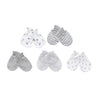 Kiddiezoom 10Pcs/lot Newborn Cap+Gloves Set Baby Boy Clothes Accesories 100% Cotton Beanies Hospital Hat and Mittens Suit 0-6M