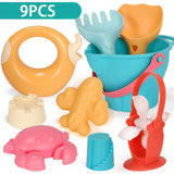 Kids Beach Toy Sandbox Set Outdoor Sand Soft Silicone Sand Digging Tools Beach Game Summer Water Bathroom Toys Gift For Children