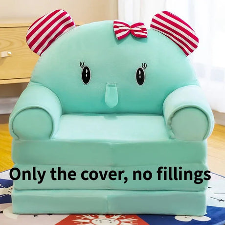 Kids Couch Children Sofa Cover Cartoon Lazy Folding Small Sofas Bed Girl Princess Baby Toddler Dual-purpose Kids Chair Furniture