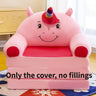 Kids Couch Children Sofa Cover Cartoon Lazy Folding Small Sofas Bed Girl Princess Baby Toddler Dual-purpose Kids Chair Furniture