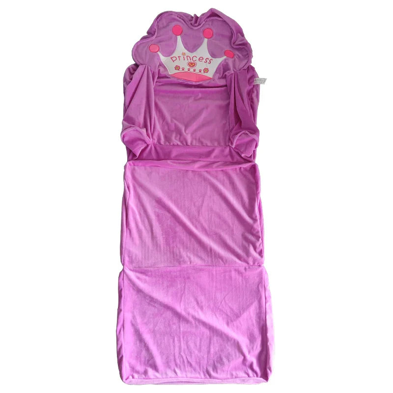 Kids Couch Children Sofa Cover Cartoon Lazy Folding Small Sofas Bed Girl Princess Baby Toddler Dual-purpose Kids Chair Furniture