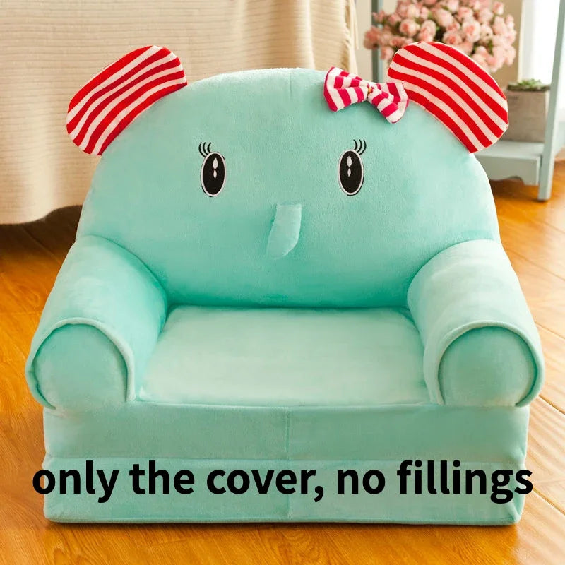 Kids Couch Children Sofa Cover Cartoon Lazy Folding Small Sofas Bed Girl Princess Baby Toddler Dual-purpose Kids Chair Furniture