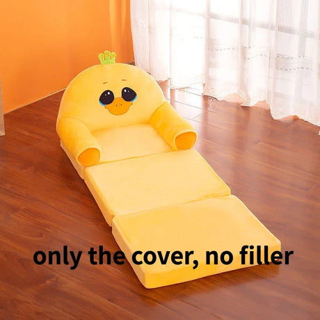 Kids Couch Children Sofa Cover Cartoon Lazy Folding Small Sofas Bed Girl Princess Baby Toddler Dual-purpose Kids Chair Furniture