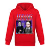 Kids Full Sleeve Top Spring Autumn Wednesday Addams Family Sweatshirts Boys Hoodies Pullover Sport Costumes Girls Casual Outwear