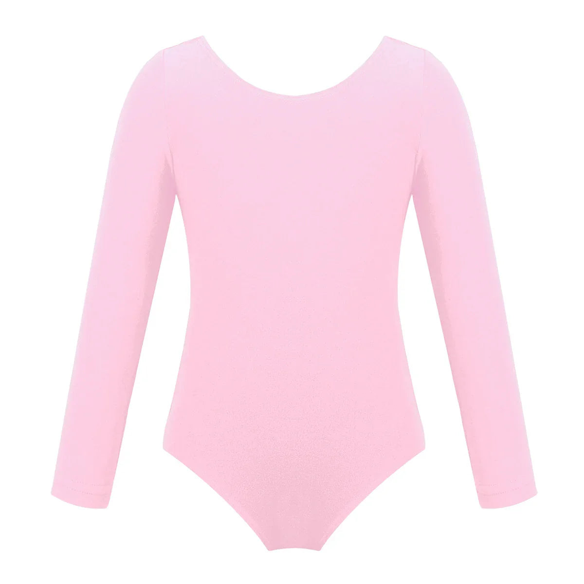 Kids Girls Ballet Leotards Gymnastics Costume Long Sleeve Solid Color Dance Leotard Bodysuit Ballet Dress Dance Training Wear