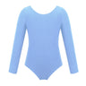 Kids Girls Ballet Leotards Gymnastics Costume Long Sleeve Solid Color Dance Leotard Bodysuit Ballet Dress Dance Training Wear