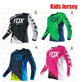 Kids Motocross Jersey Downhill Cycling Jerseys MTB BAT Fox Mountain Bike Shirt Motorcycle Kids T-Shirt Cycling Clothing